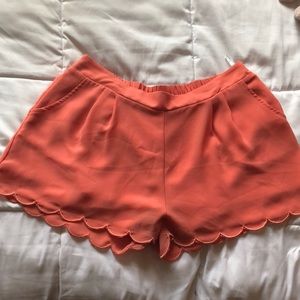Scalloped shorts
